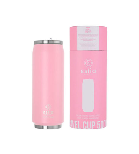 ΘΕΡΜΟΣ TRAVEL CUP SAVE THE AEGEAN 500ml BLOSSOM ROSE