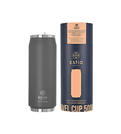 ΘΕΡΜΟΣ TRAVEL CUP SAVE THE AEGEAN 500ml FJORD GREY
